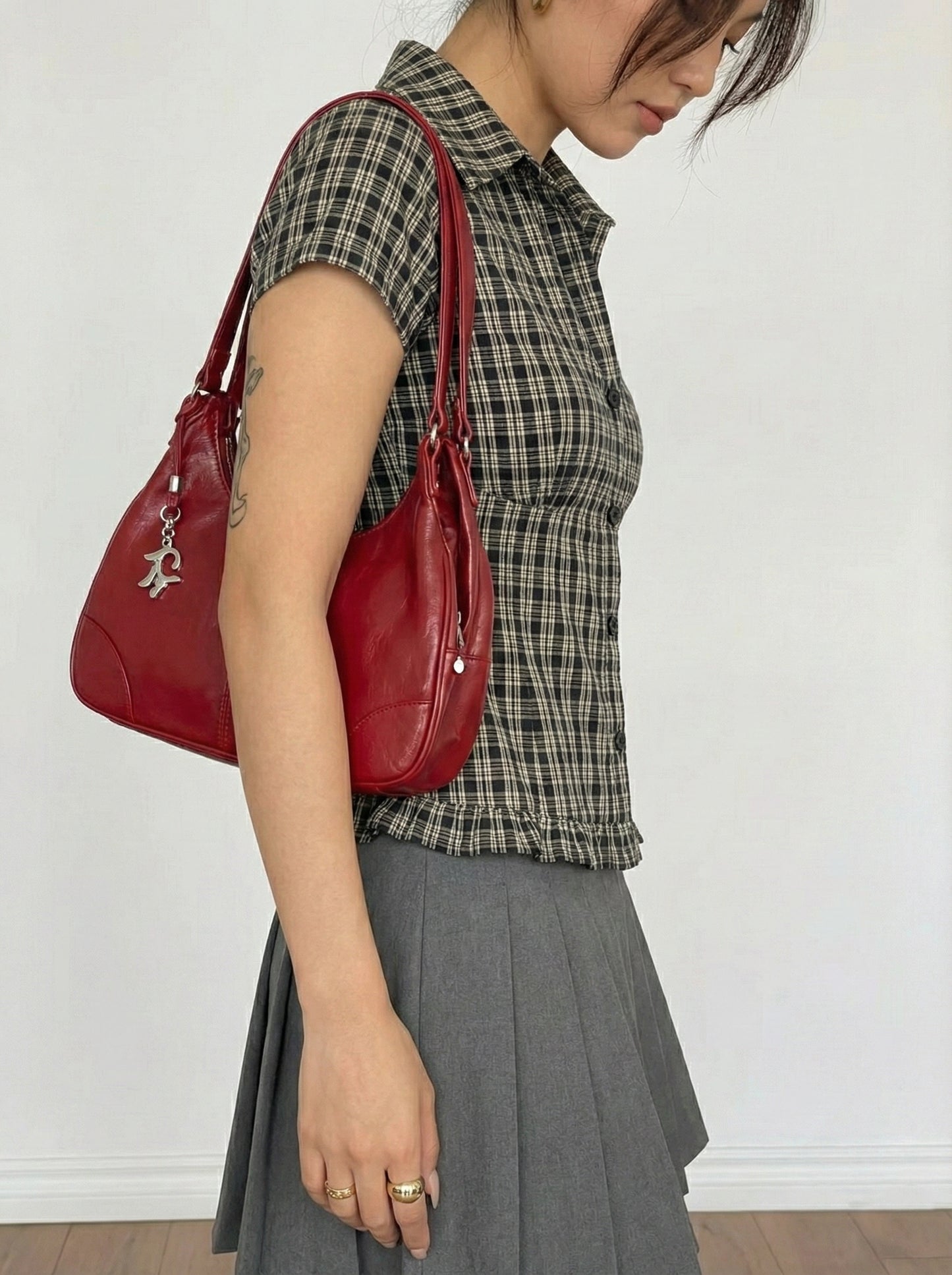 Check-mate fitted shirt