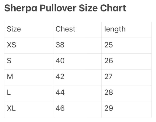 Sherpa oversized pullover custom image