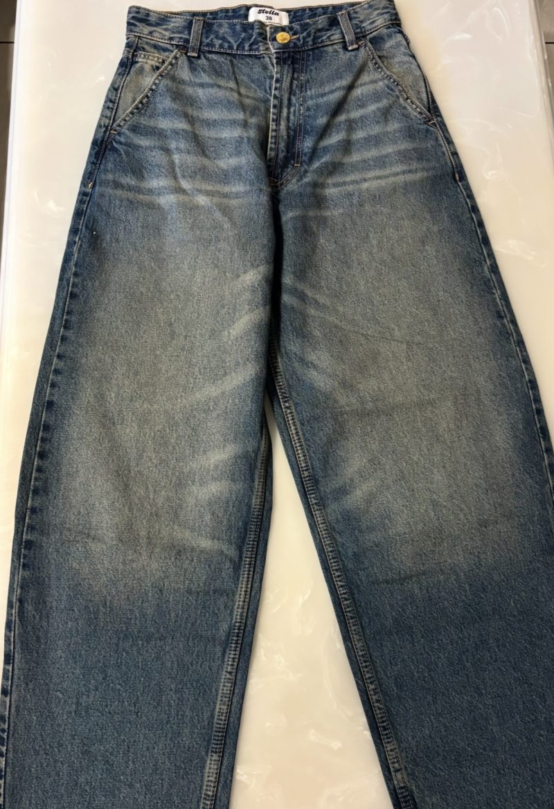 Washed Blue Baggy Jeans - Image 6