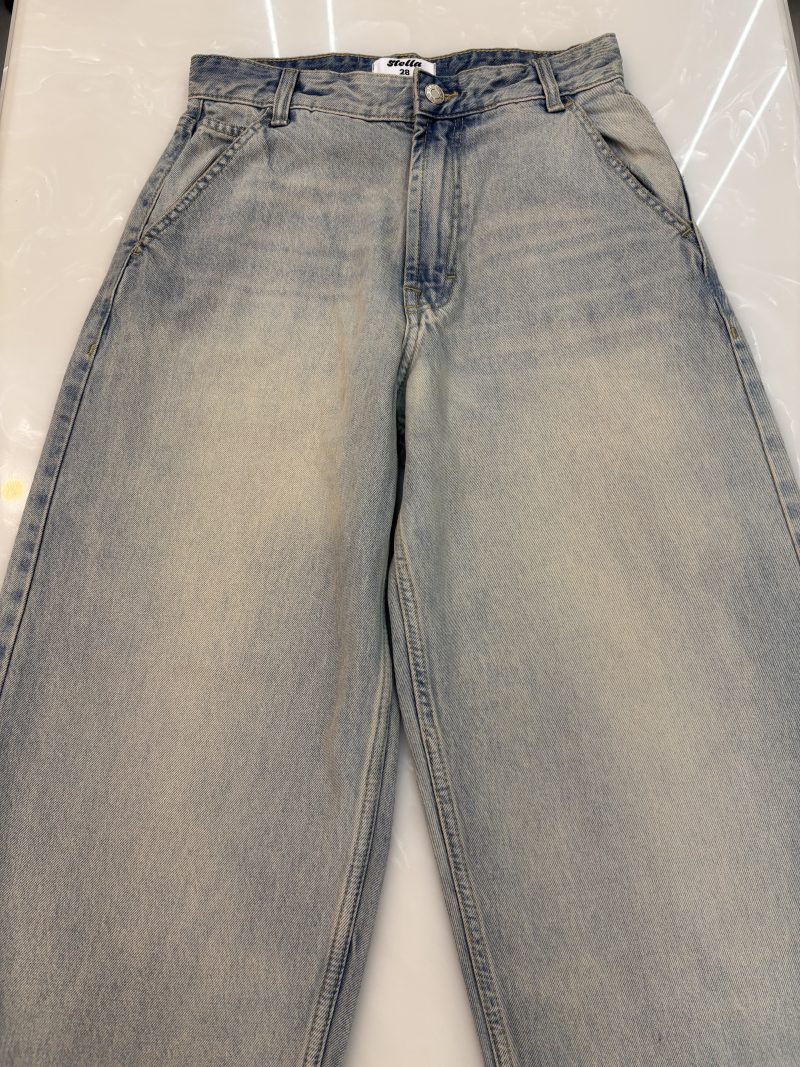 Light Blue Faded Skater Jeans - Image 3